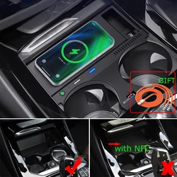 Cargador USB inalámbrico para teléfono móvil, adaptador de accesorios de placa ipone 11/12/2018, para BMW X3 ix3 X4 G01G02 2023-13/14