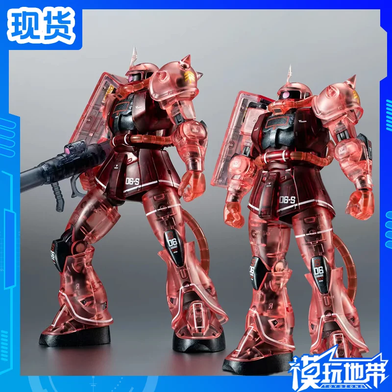 BANDAI THE ROBOT SPIRITS Ver Gundam MS-06S Zaku II Commander Type Char Aznable Custom Color Transparent Version