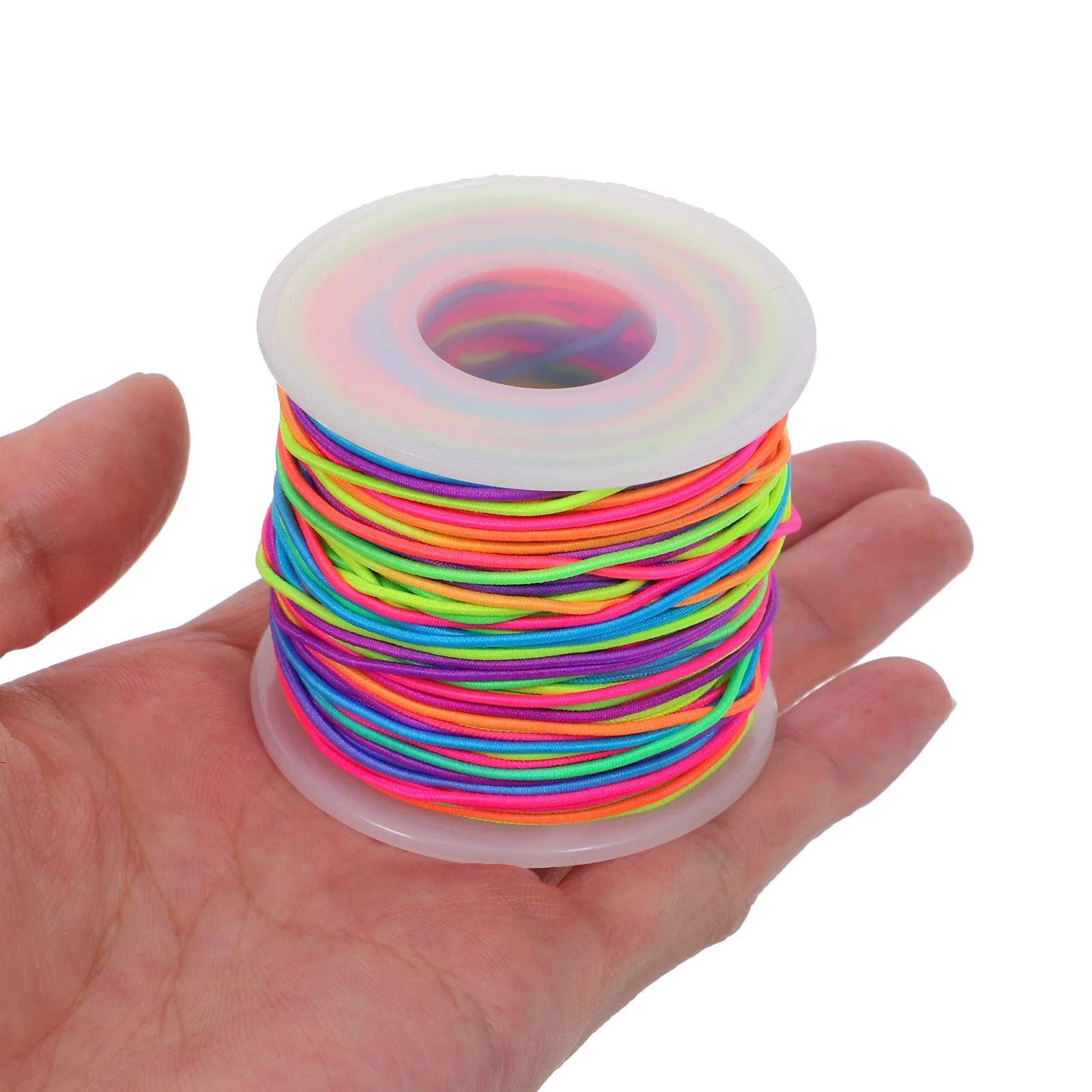 

2pcs 2 Rolls 1Mmx50M Elastic String For Bracelets Jewelry Making Colorful Stretchy Beading Cord Diy Crafts Durable Resistant