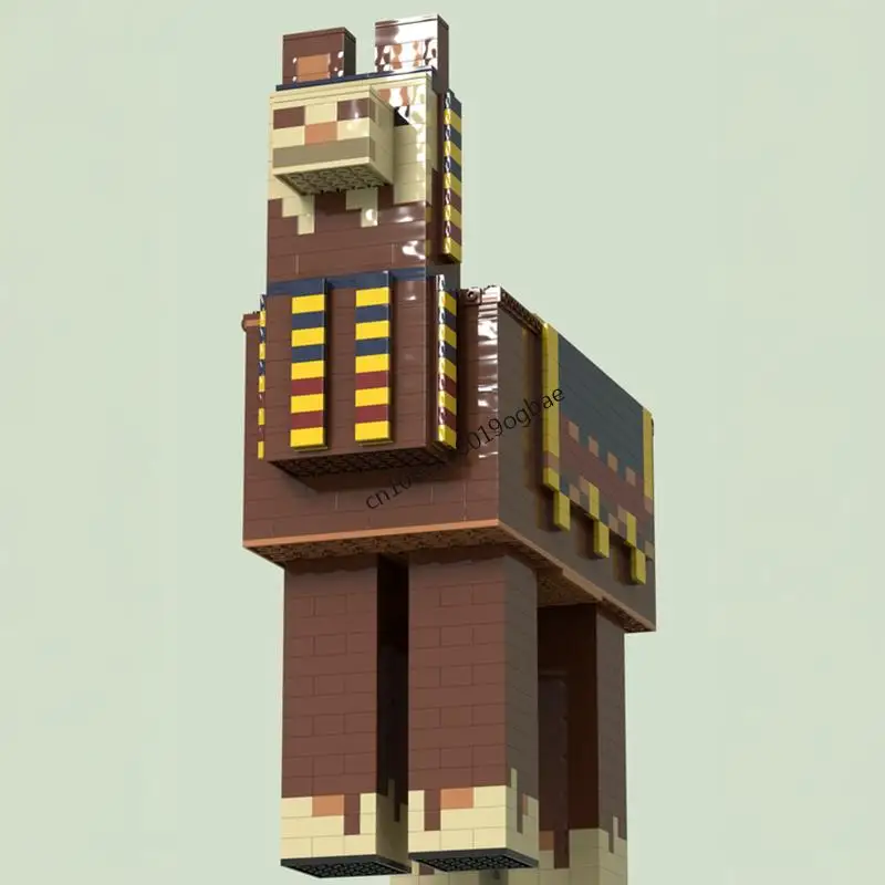 جديد 1079 قطعة سلسلة ألعاب الكلمات الشهيرة اللاما تاجر Moc الطوب نموذج اللبنات لتقوم بها بنفسك الأفكار الإبداعية ألعاب أطفال هدايا عيد الميلاد