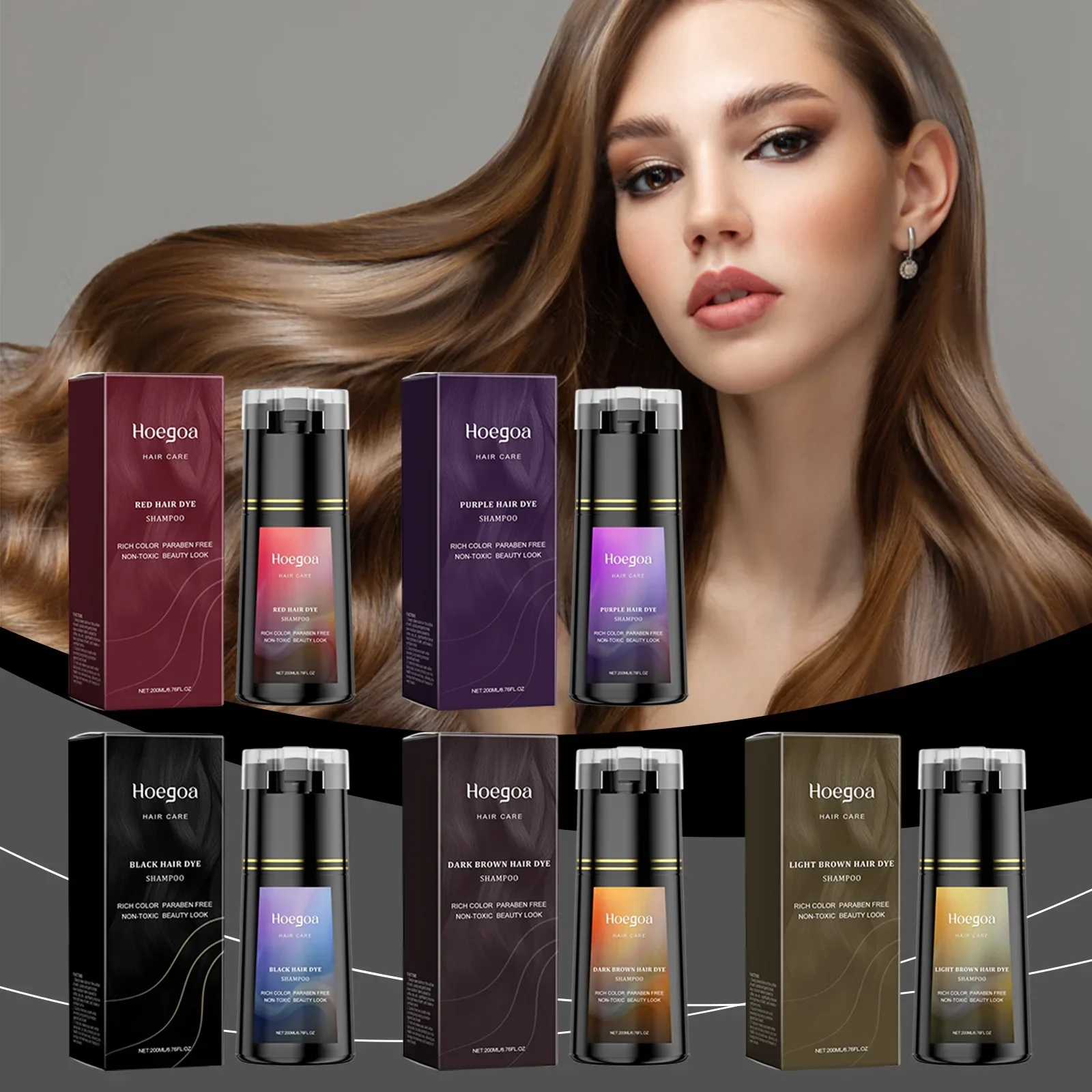 Hair Shampoo Series DIY Trend Bright Color Gentle Hair Care Soft 200ML