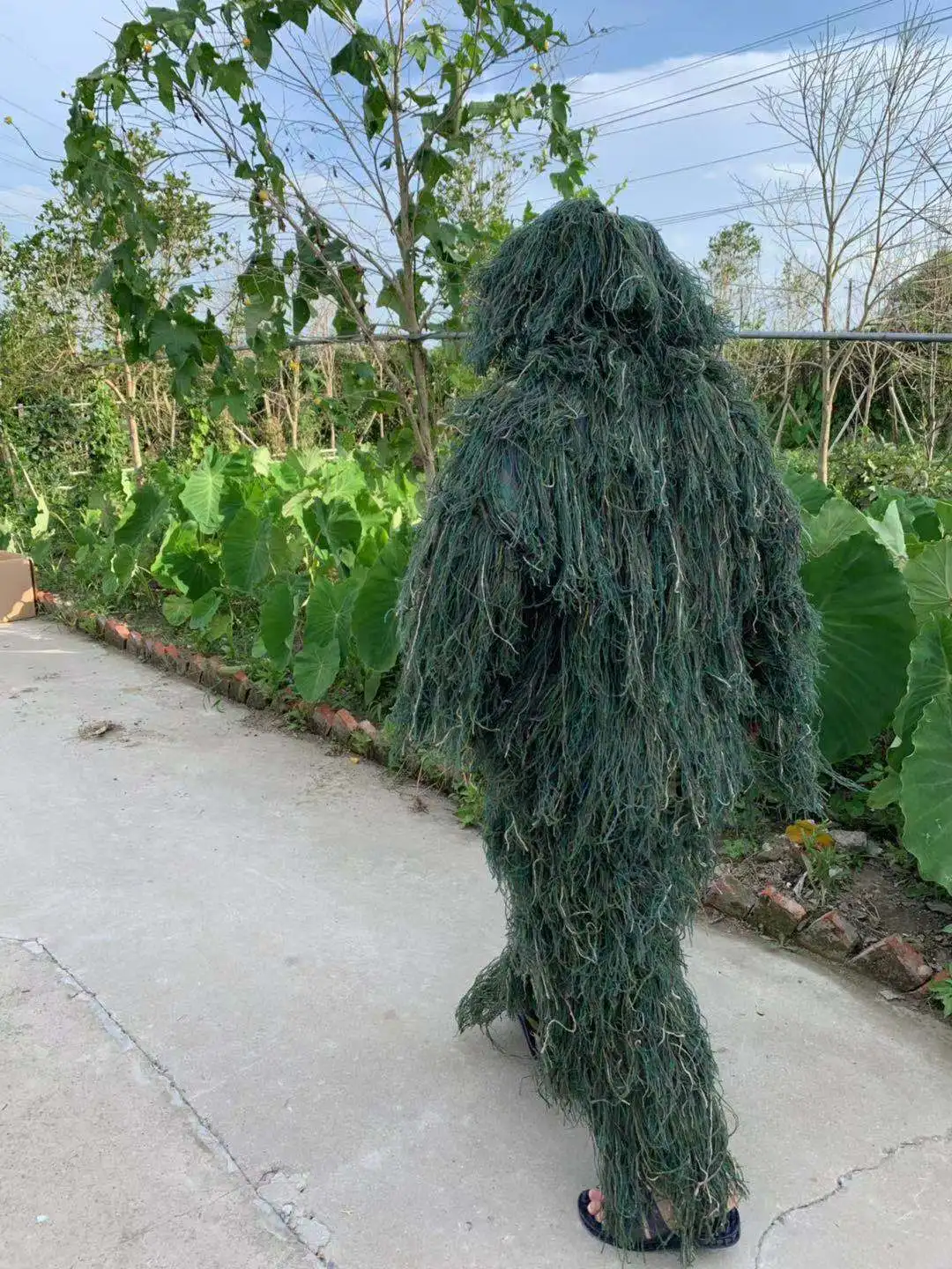 Jungle Camouflage Costume Tassel Ghillie Suit Clothes Performance Costume Outdoor Role Cosplay Props Performance Uniform