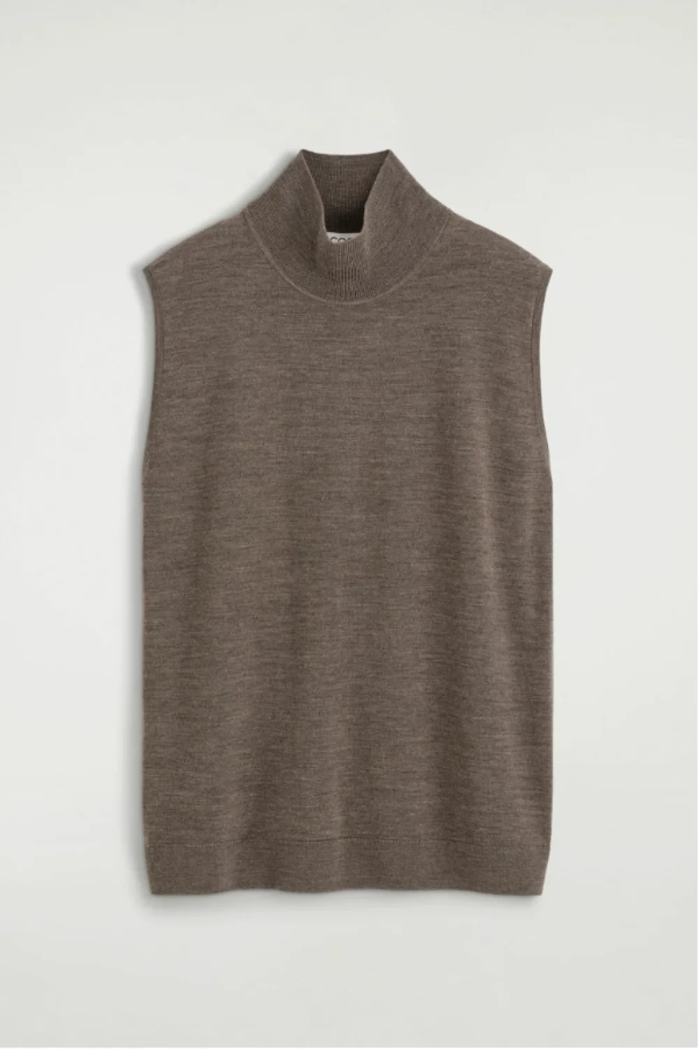XIMIAN APPAREL 2026 YAZHIMEI Traf Cos Herbst Neuer Stil Damen Casual-Stil braune Wollmischung gestrickte ärmellose Weste – Detail 6