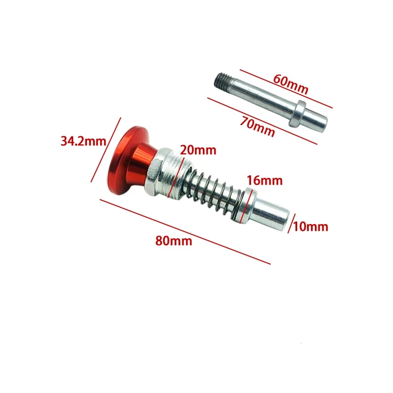 Yellow Spring Loaded Locking Pin For Release Inversion Machine Fitness Body Care Equipment Replacement Tool M20