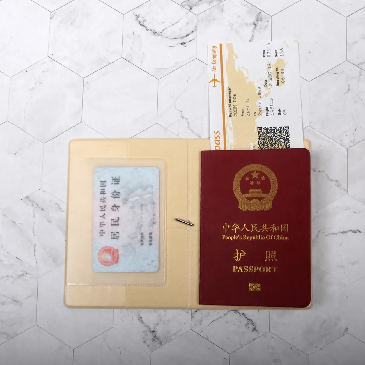 

Travel Document Holder Lightweight Passport Cover Pvc Passport Cover Easy To Clean Boarding Pass Holder For Short Vacations