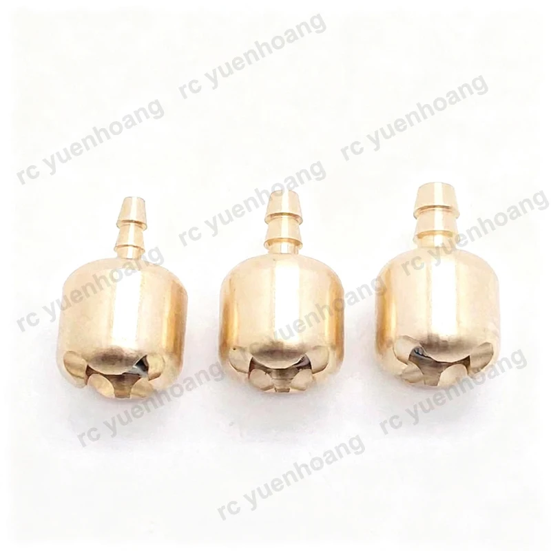 2PCS M4/M5/M6 Anti-Clogging Nozzle Fuel Tank Hammer Filter Brass Heavy Weight for Fixed-Wing RC Models Fuel System Accessory