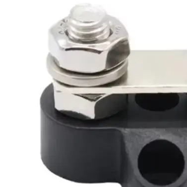 For M6 M8 Power Terminal Block For Marine Boat RV Solar For Battery Connector Copper Plate For Stud Wiring Distribution Red