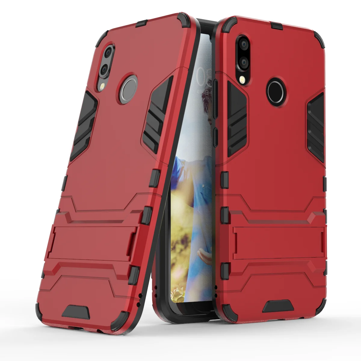 3D Shockproof Armor Cases For Huawei P20 Lite Pro P20Lite P20Pro P30 P30Lite P30Pro TPU Protective Phone Cover Stand Shell