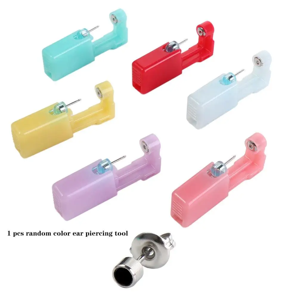 

Ear Studs Sterile Tragus Ear Cartilage No Pain Earring Piercer Machine Steel Disposable Nose Ear Piercing Tool Helix Piercing