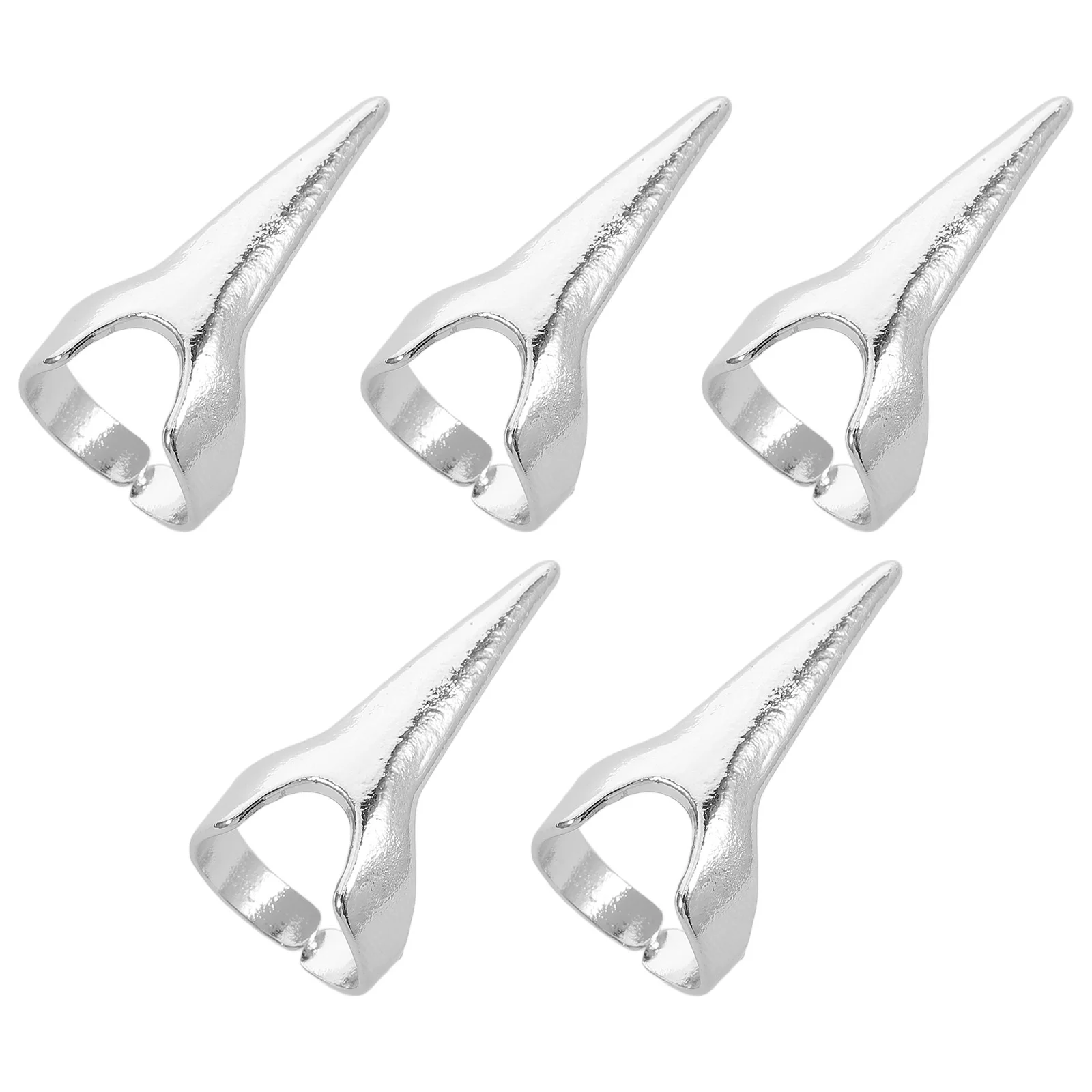 5 Pcs Nail Ring Decorative Finger Cosplay Rings European and American