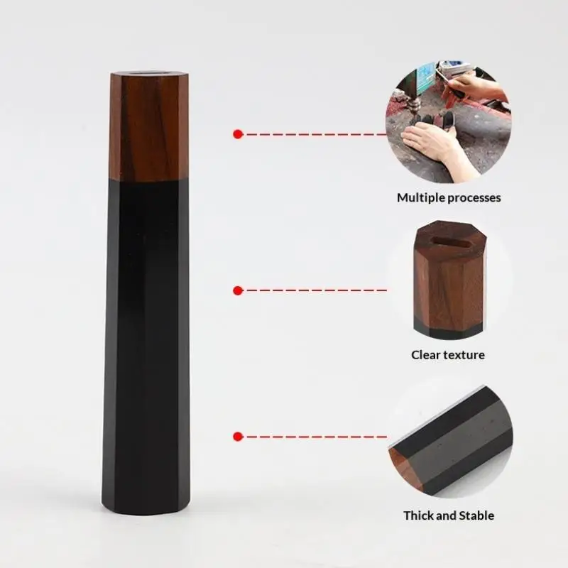 Octagonal Knife Handle For DIY Knife Handle Semi-finished Handmade Damascus Steel Knife Material Kitchen