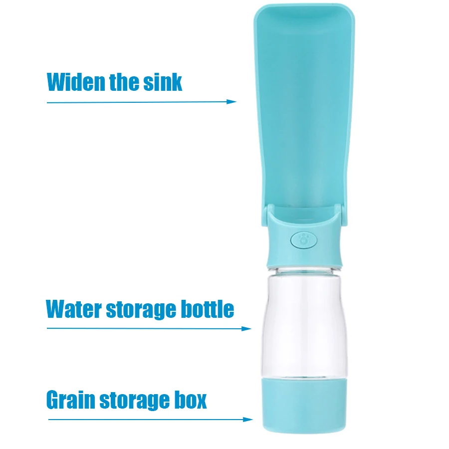 Dog out folding water bottle, cat water and food cup, pet companion cup, portable outdoor feeding and water dispenser