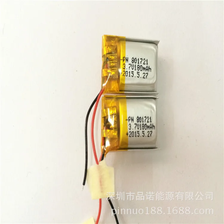 buy more will cheap tail lamp lithium battery 801721-180mah LDE gift lamp battery 501220-80mah sound with protection board