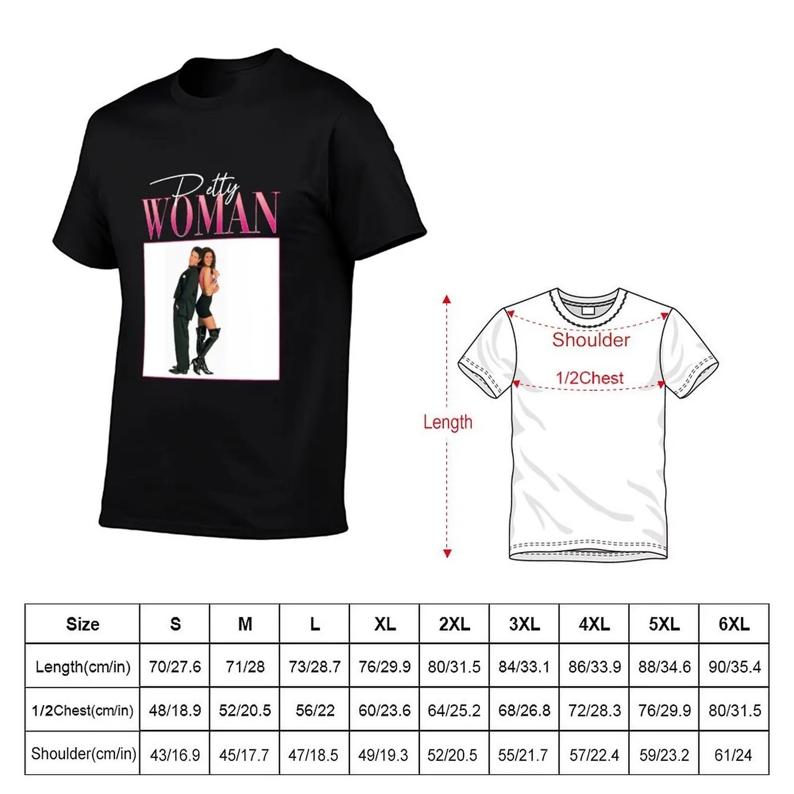 Pretty woman julia roberts T-Shirt anime t shirts for man man t shirt heavy cotton T-Shirt