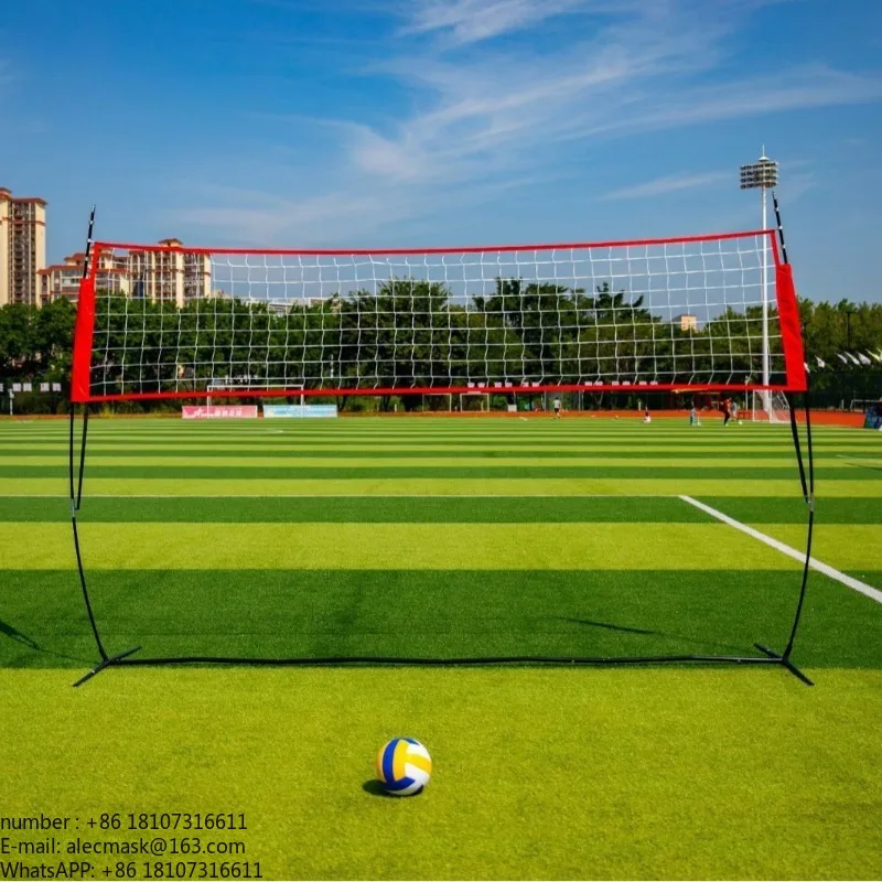 

Volleyball Tennis Badminton Match Training Net Portable Adjustable