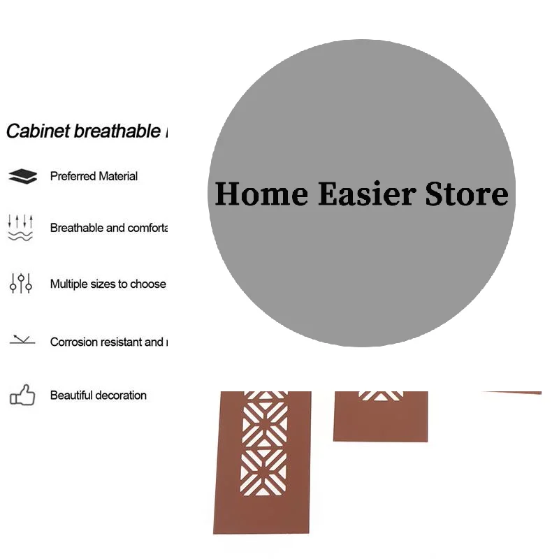 New Aluminum Alloy Vents Cover Rectangle 50 Wide Air Vent Decor Louver Breathable Mesh Ventilator Grille Cover