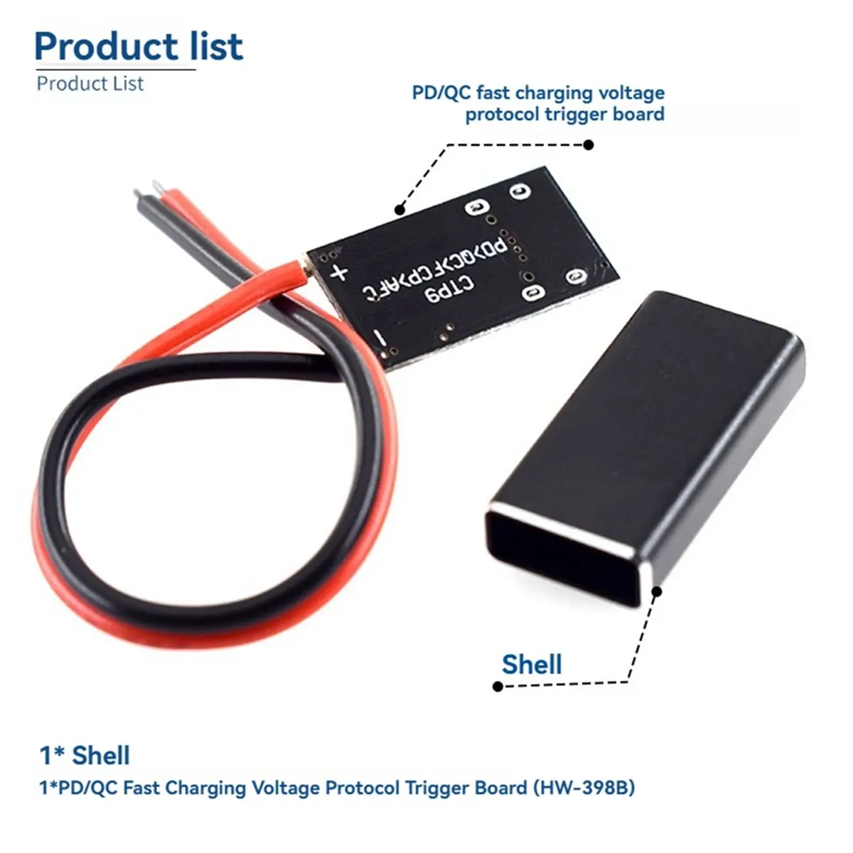 ABGN PD/QC/AFC//FCP Type-C Board USB-C Boost Module Type-C Trigger Polling Detector Power Fast Charging Board