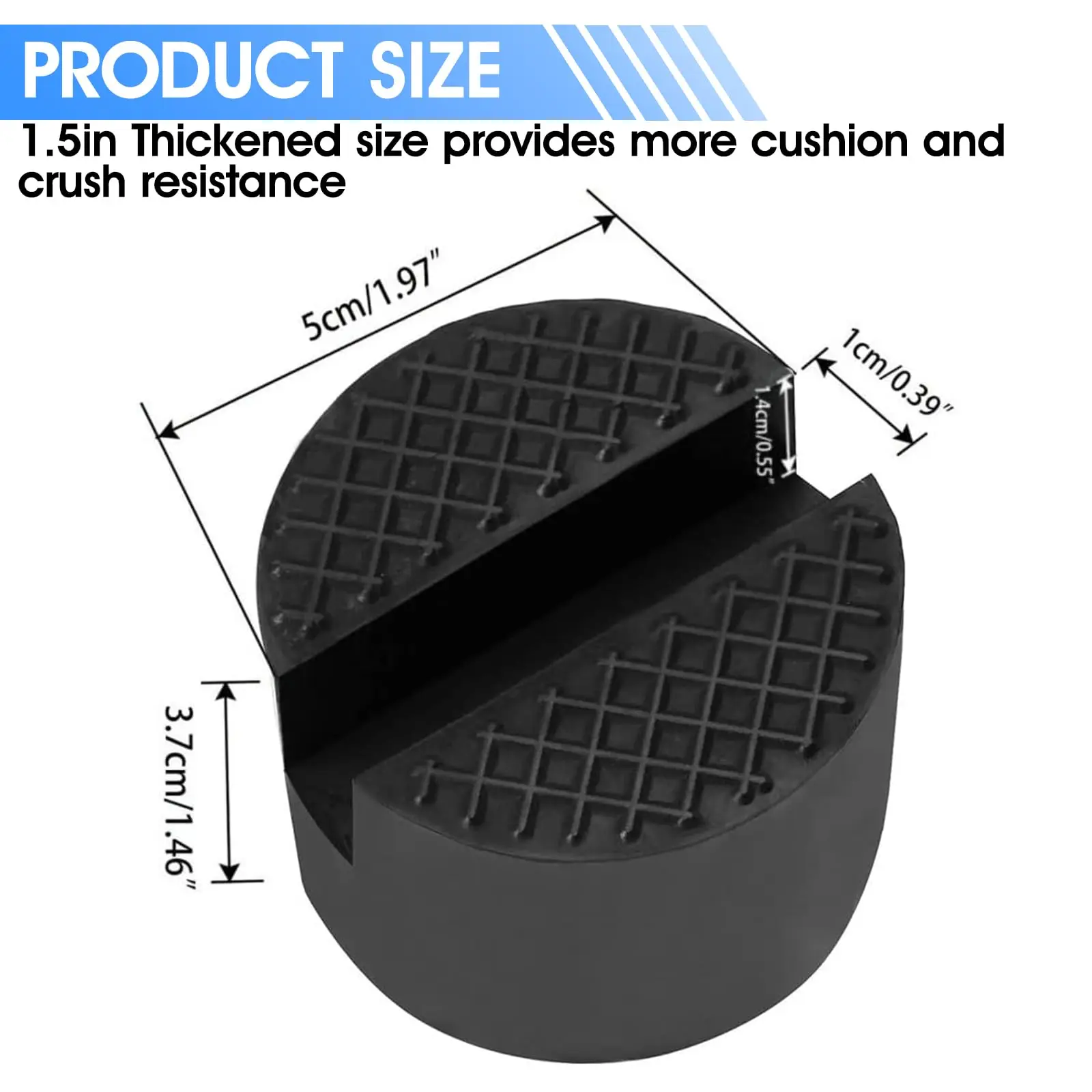 Universal Car Lift Jack Stand Rubber Pads Damage-proof Pad Car Side Skirts Frame Protector Portable Repair Tools