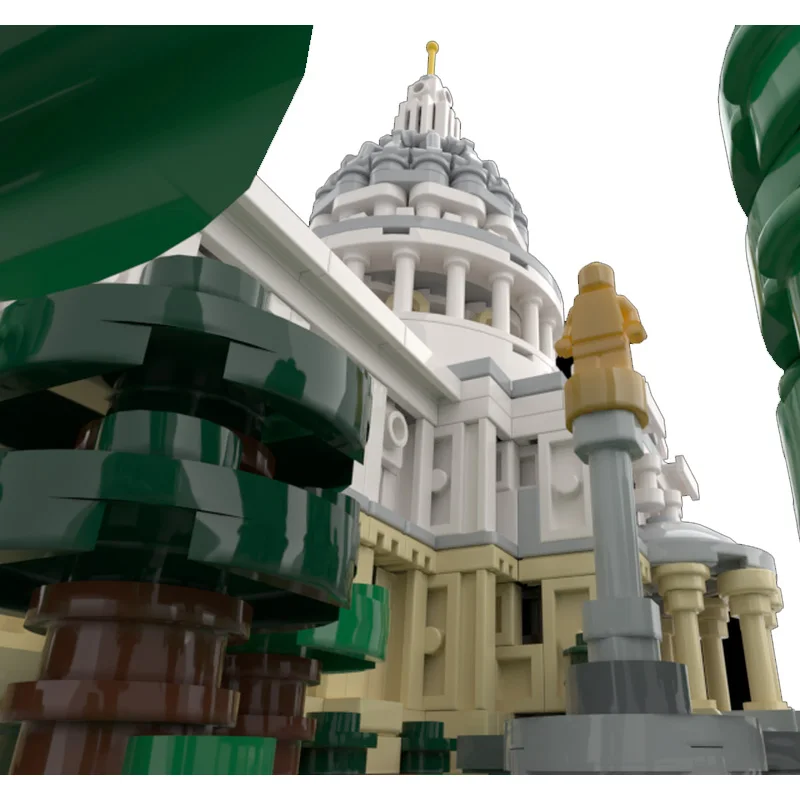 Architectural Masterpiece: 1:800 Scale St. Paul’s Cathedral Building Block Set - MOC High-Difficulty Assembly, Ideal Holiday Gif