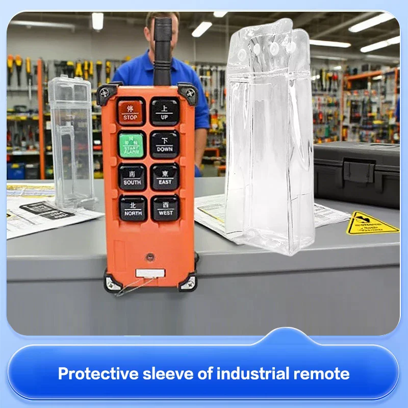 سترة الغطاء الواقي PVC الغطاء الشفاف الواقي كيس لجميع الغبار ل F21-E1B F23 الصناعية اللاسلكية التحكم عن بعد الغبار