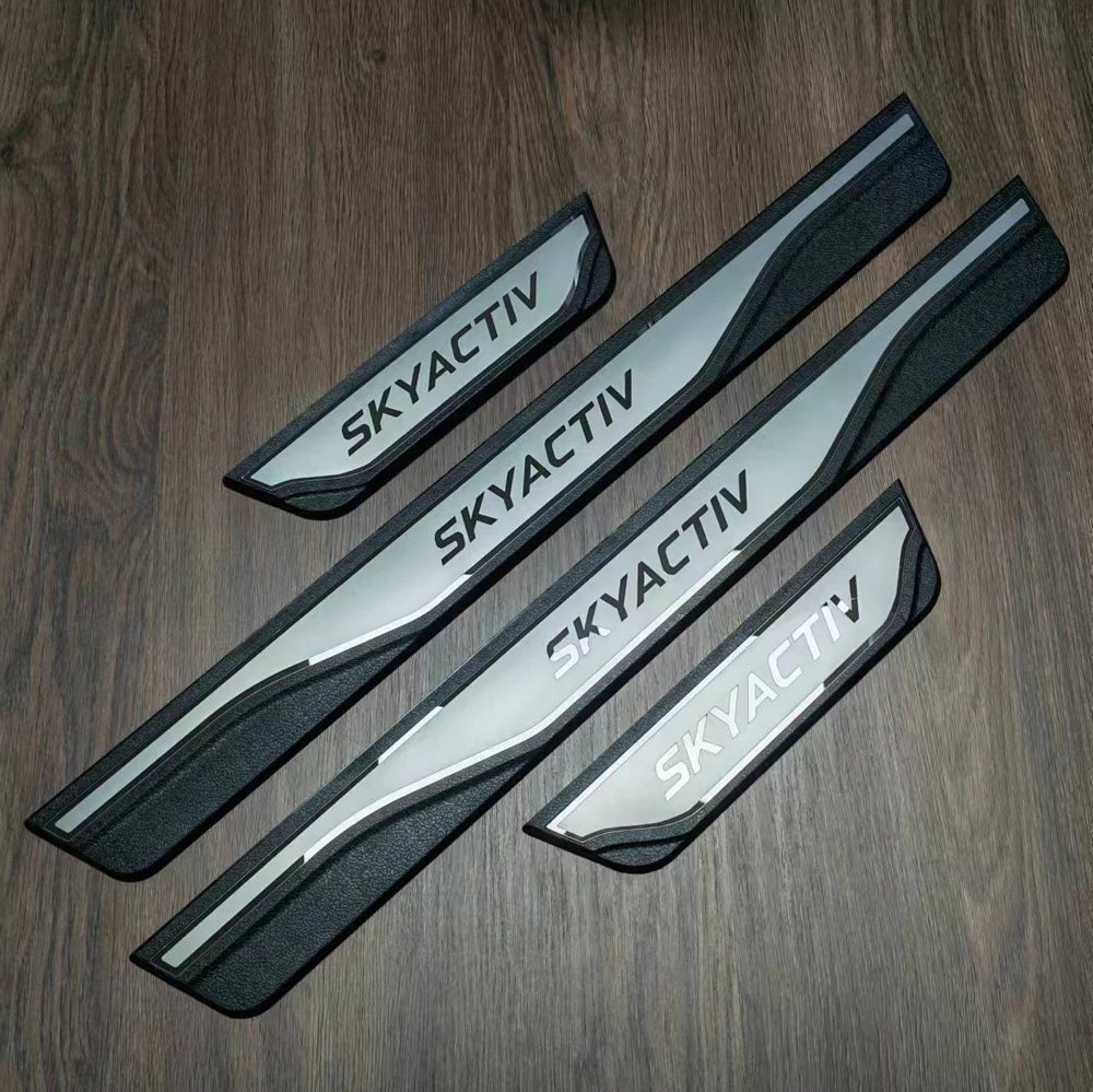 

Автомобильный порог из нержавеющей стали, Накладка на порог для Mazda 3 6 CX-5 CX-30 CX-60 2020-2024