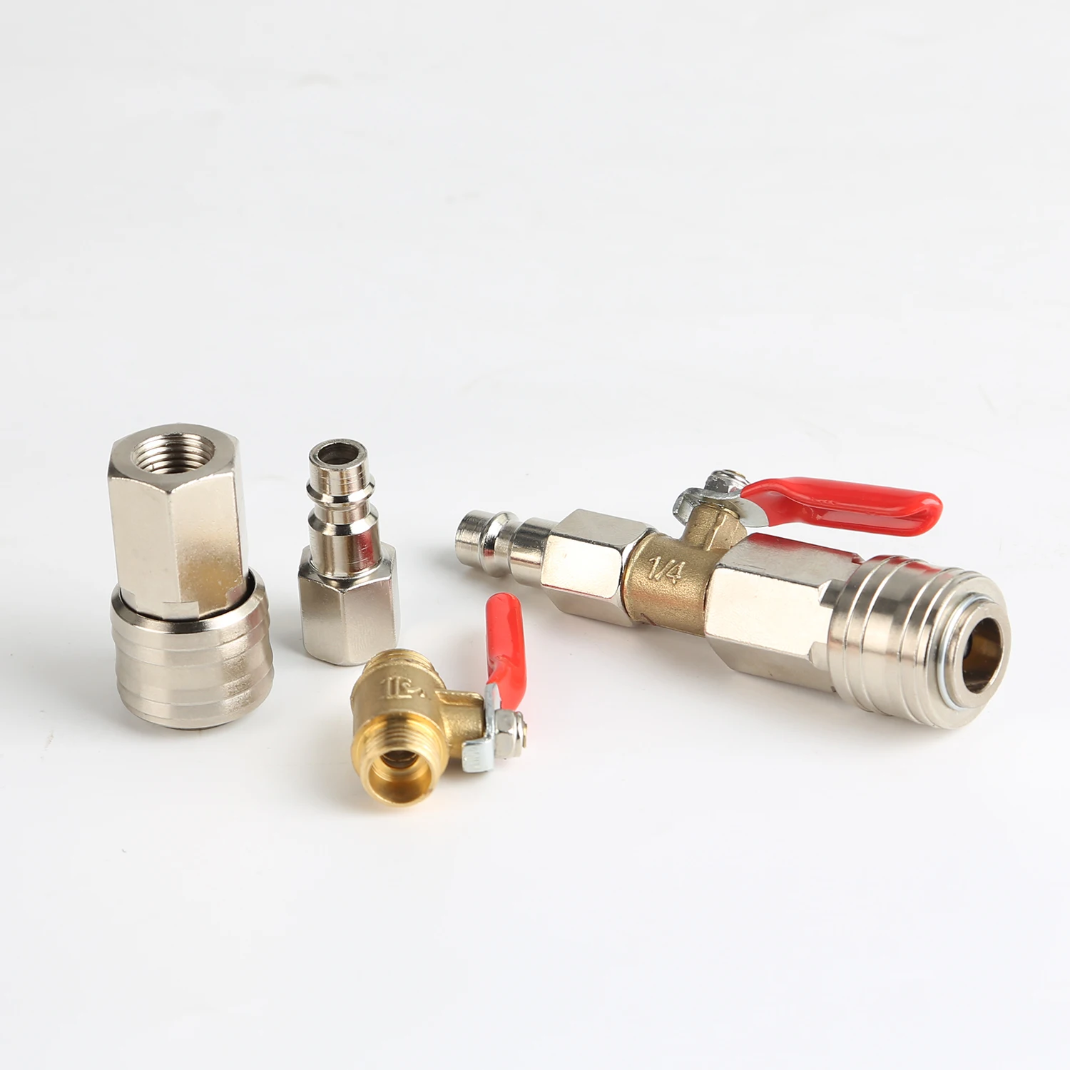Pneumatic Switch Valve, German Style, Quick Connect Fitting Valve for Air Compressor and Spray Gun Switch On/Off