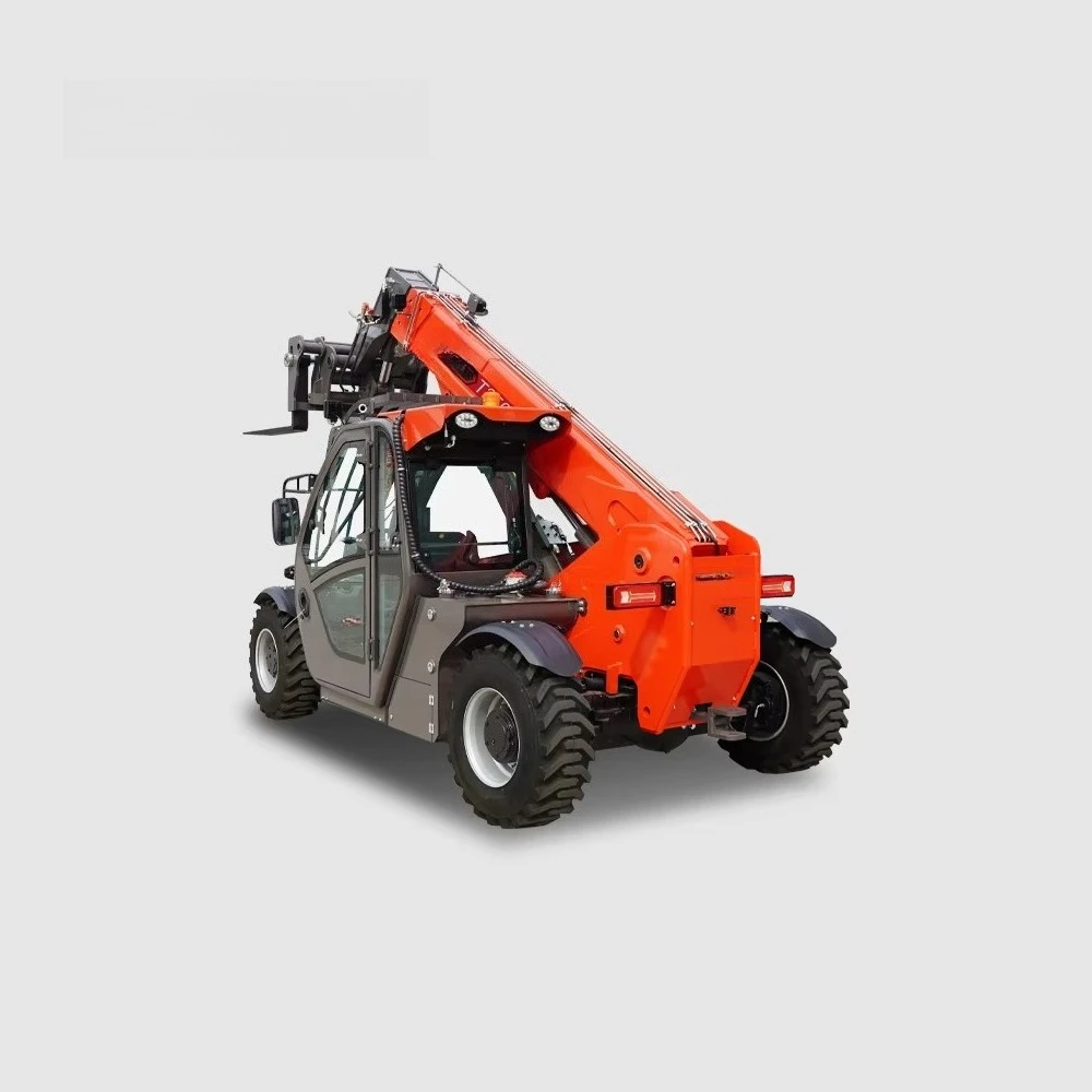 Telescopic Forklift 2.5 Ton Telehandler 4 Wheel Drive Rough Terrain Forklift 5.85m Lifting Construction Equipment