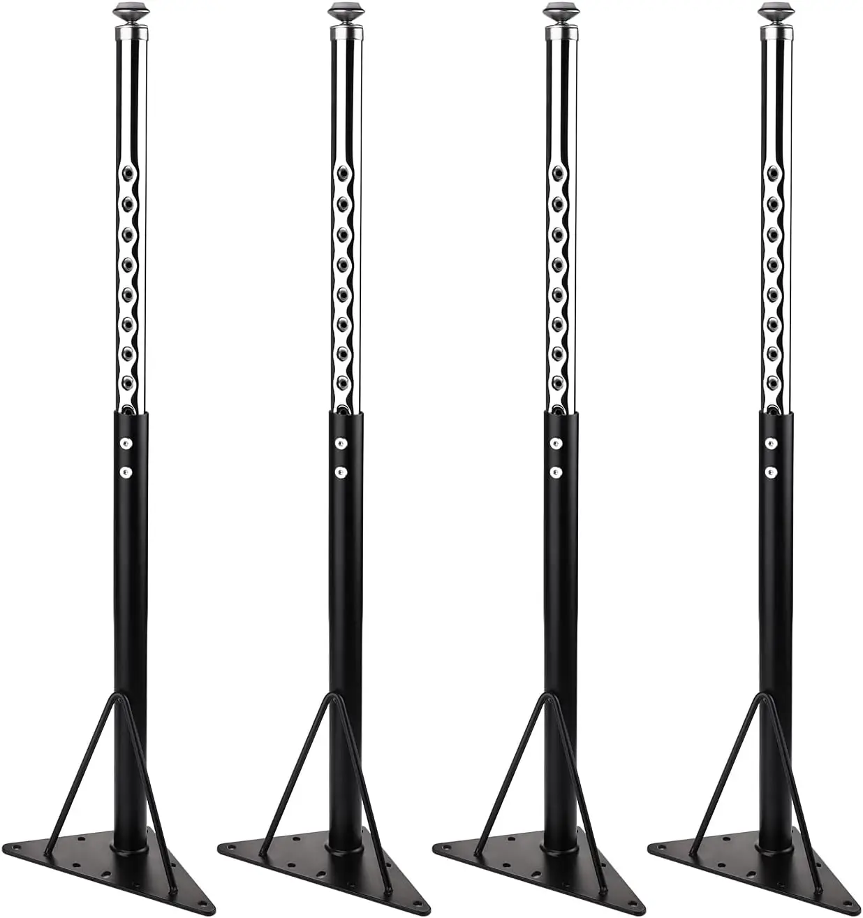 Adjustable Table Legs,20-30 inch for Activity Table,Office Table, Black