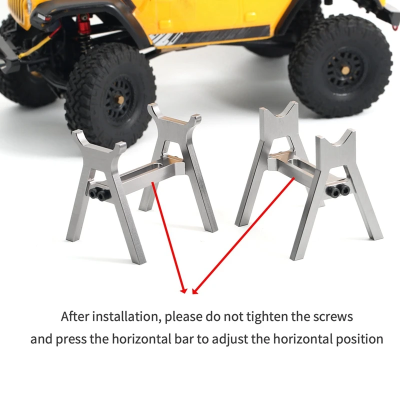 Durable Aluminum Alloy Work Stand For 1/18 1/24 RC Car TRX4M SCX24 FCX24 Repair Station