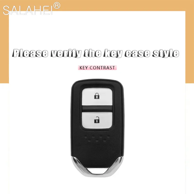 TPU Car Remote Key Case Cover Shell for Honda Fit GP5 Shuttle Gp8 JADE VEZEL City Civic Jazz BRV 2 Buttons Accessories Keychain