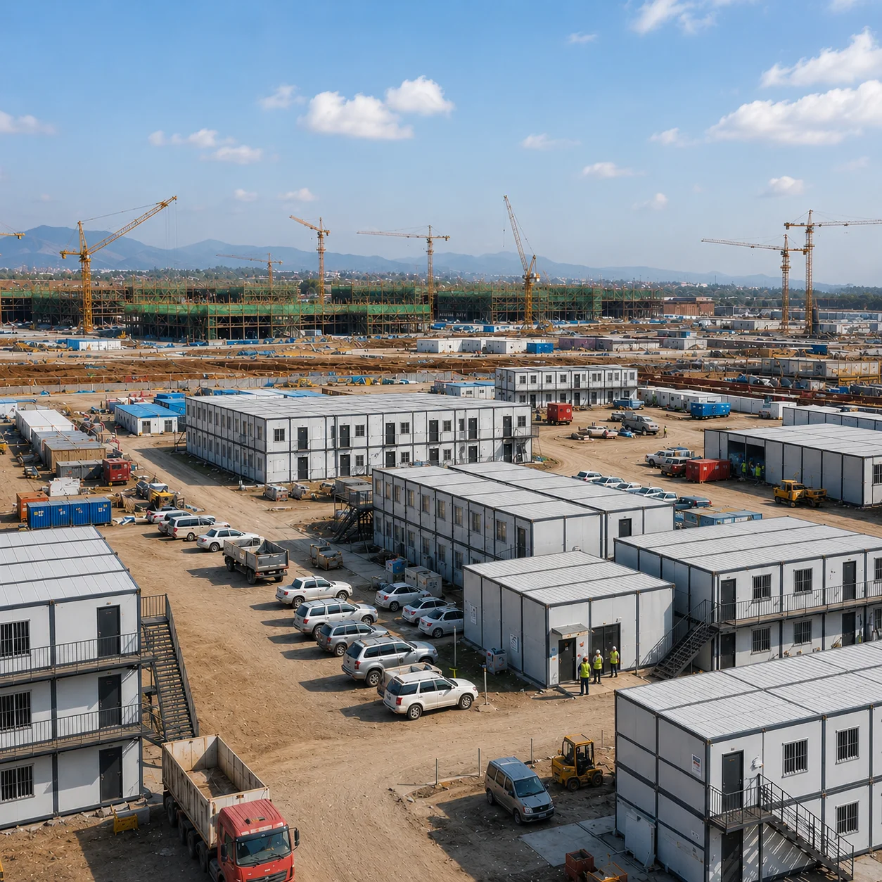 Folding Prefab House Modular Home for Contractor Site Office and Worker Camp Durable Structure CE Certified B2B Supply