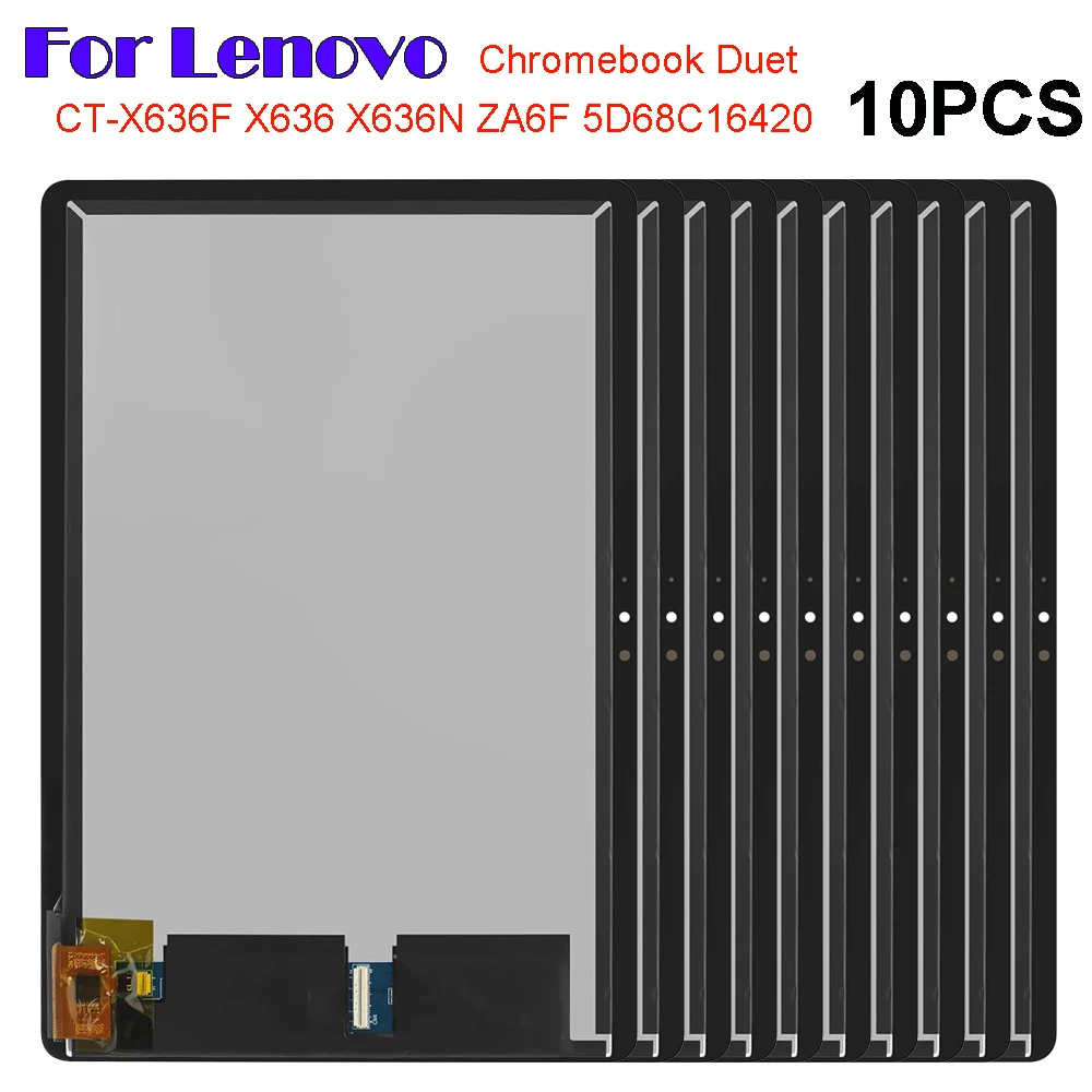 

10PCS For Lenovo Chromebook Duet CT-X636 CTX636 CT-X636F CT-X636N ZA6F 10.1 LCD Display Touch Screen Digitizer Glass Assembly