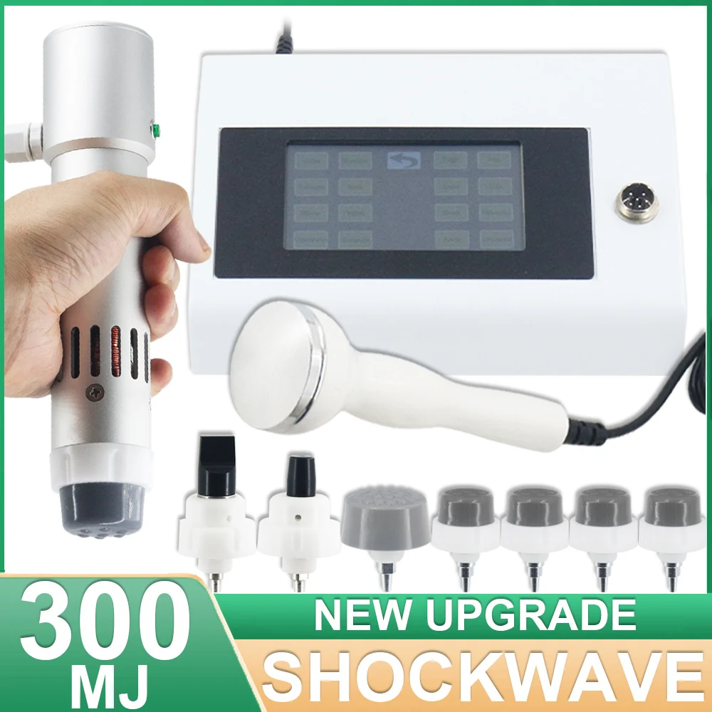 

300MJ Shockwave Therapy Machine 2in1Ultrasound Instrument ED Treatment Relieve Sports Injuries Effective Muscle Massage