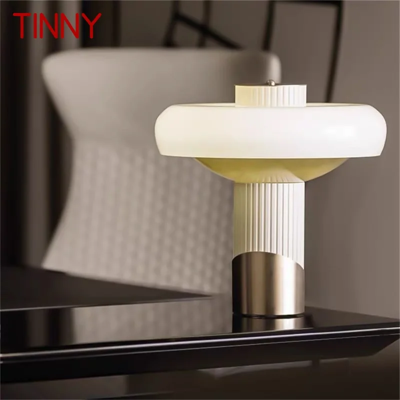 

TINNY American Style Table Light Postmodern Simple Creative Mushroom Decorative For Living Room Bedroom LED Desk Lamp