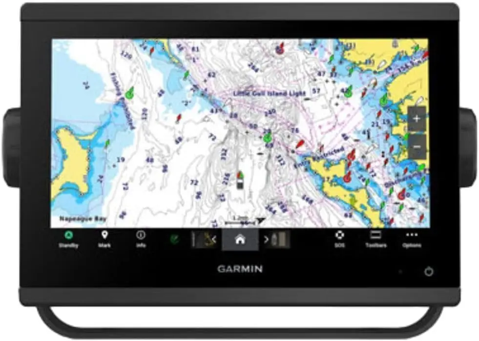 

Картплоттер Garmin GPSMAP 943xsv 9 дюймов с эхолотом SideVü ClearVü и картами Navionics+ для морской навигации