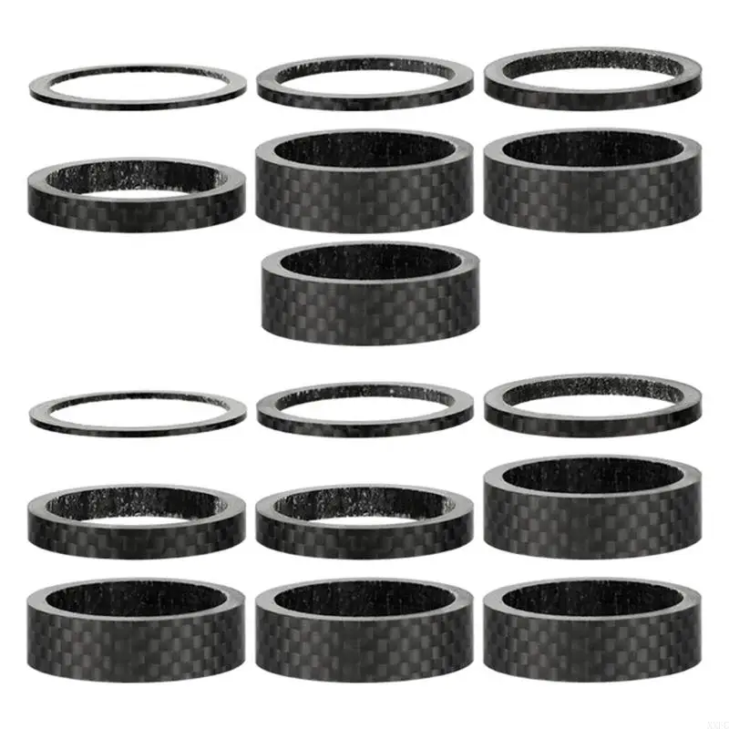 

XXFC 7/9Pcs Bicycles Stem Spacer Carbon Fiber Mountain Bike Headset Washer Enduring