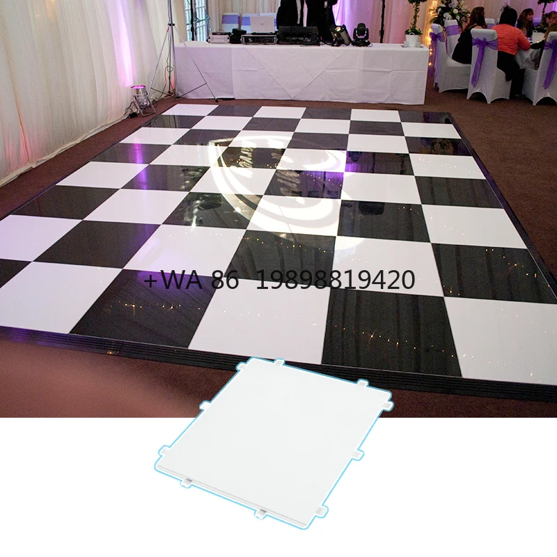 Led Dance Floor Pista De Baile Led Wedding DJ Party Stage Light Event Fiestas Piso Portable Led Dance Floor Black
