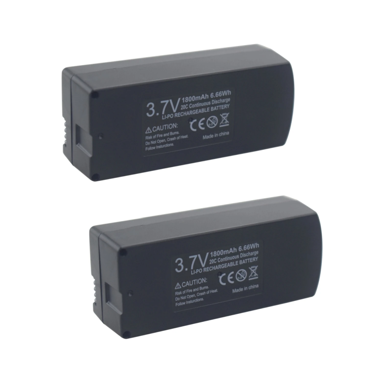 

2PCS 3.7V 1800mAh Lipo Battery For F167 X28 X26 S132 Brushless Obstacle Avoidance Drone Foldable Quadcopter Battery Accessories