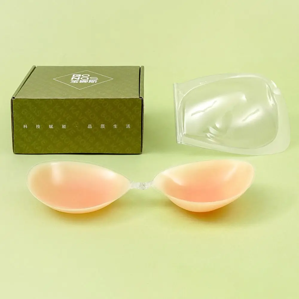 Chest Push Up Sticky Bra Thicker Sponge Bra Pads Breast Lift Up Enhancer Silicone Removeable Inserts Swimsuit Invisible Bra