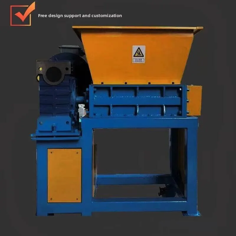 Wood Advertising Paper Waste edder Scrap Material Small Double Shaft Universal Plastic Metal