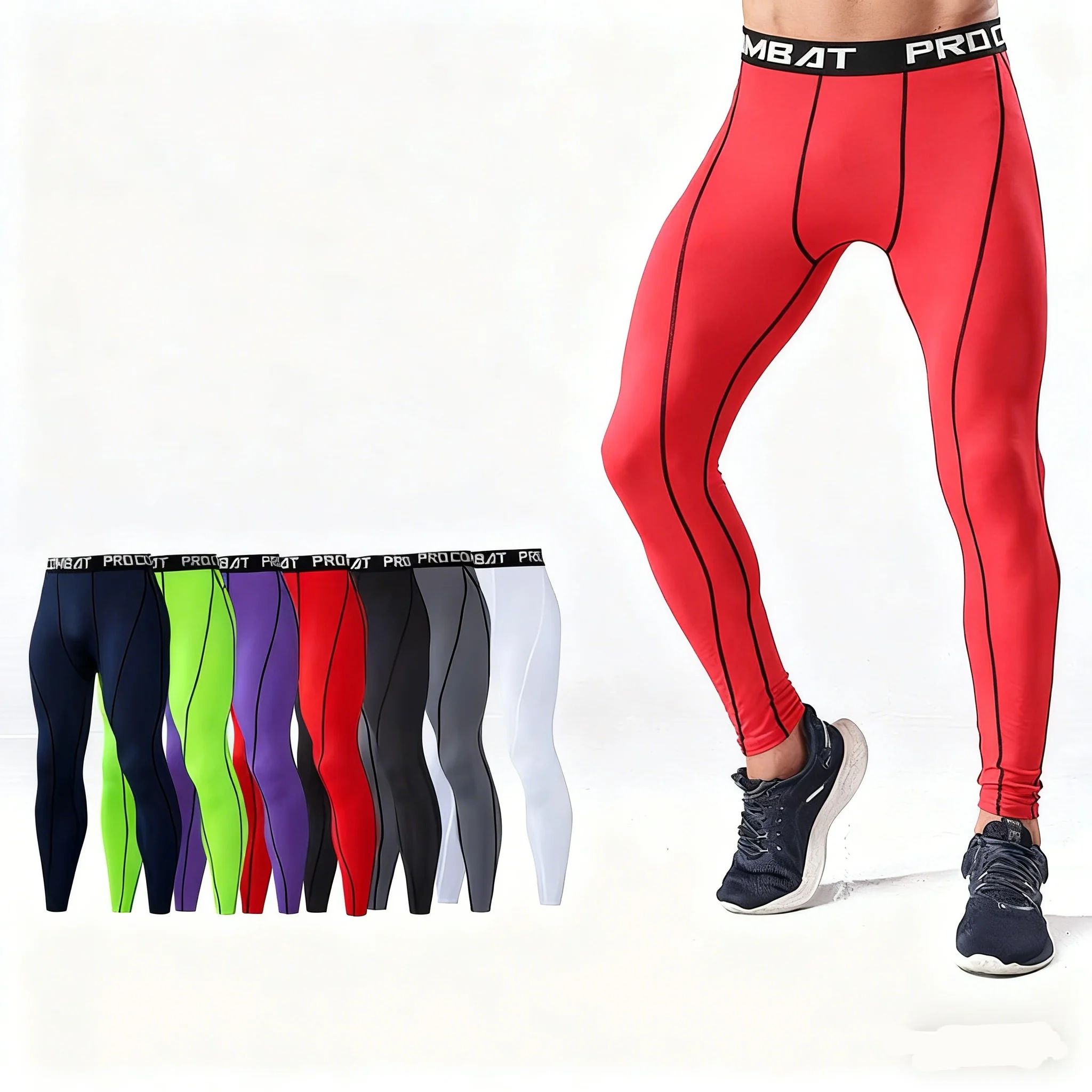New Men's Compression Pants Male Tights Leggings For Running Training Sport Fitness Quick Dry Fit Joggings Workout Trousers