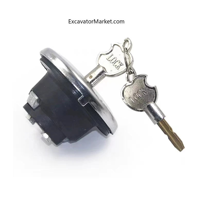 For excavator For KOBELCO SK DAEWOO SUMITOMO HITACHI ZX HYUNDAI SANY SY VOLVO EC Excavator fuel tank cap anti-theft lock