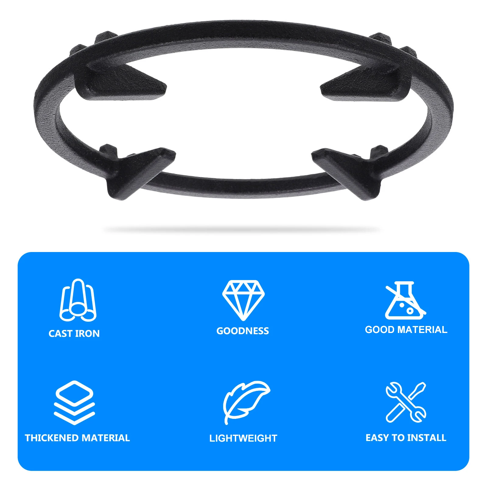 

1Pcs Gas Stove Rack Non-Slip Cast Iron Wok Heat Diffuser Pan Holder Kitchen Stove Accessories