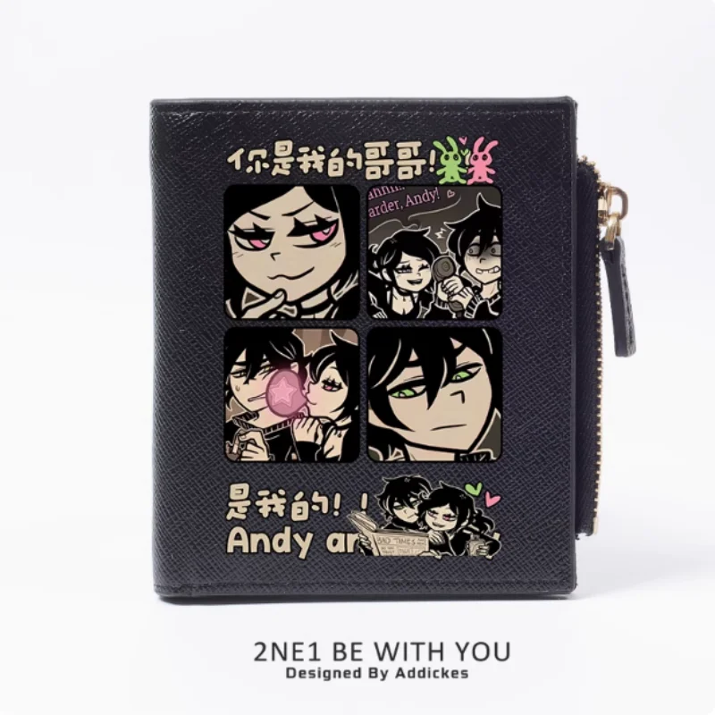 Anime Andy Volcano Zipper PU Wallets, Porte-cartes, Porte-monnaie, Sac d'argent, Cadeau, Cosplay Fashion, B1858