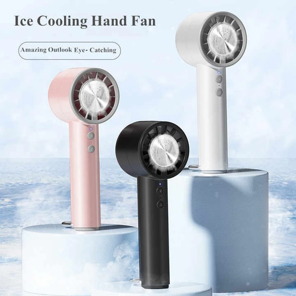 2000mAh 5-Speed Rechargeable Handheld Fan Portable USB Mini Hand Fan for Travel Office Outdoor Use Compact Personal Cooling Fan