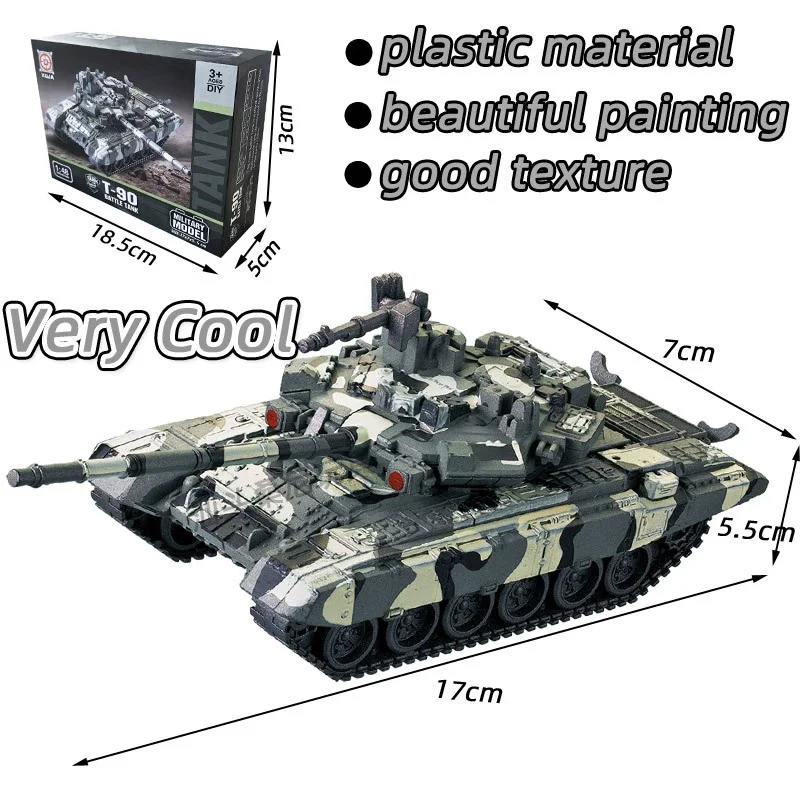 Wielofunkcyjny Czołg Bojowy M1A2 T90 Leopard Seria Militarna Klocki Konstrukcyjne Model Challenger Zabawki Dla Chłopca Kreatywny Prezent Świąteczny