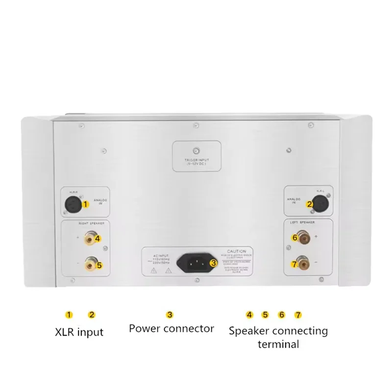 Denafrips APOLLO Class AB Power Amplifier XLR Input 225W 8ohm/450W 4ohm Top Hi-end 2000W Power Supply Transformer SNR 118dB