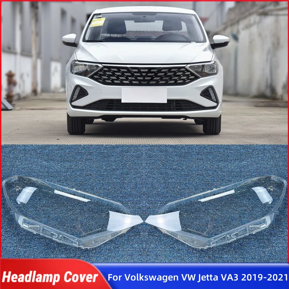 

For Volkswagen VW Jetta VA3 2019 2020 2021 Accessories Lights Cover Headlamp Shell Car Front Headlight Lens Cover Lights Shell