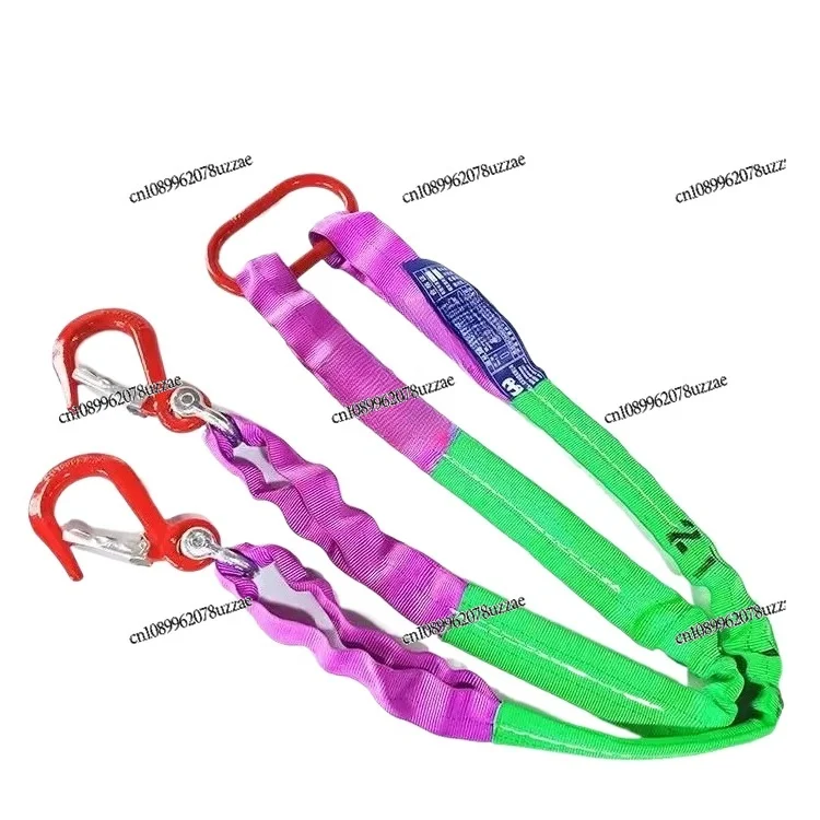 

Combination Sling Two Legs 2t * 1m/3T * 1M Double Limbs 2 Forks 4 Legs Lifting Sling/4 Tons 1 Meter More Options