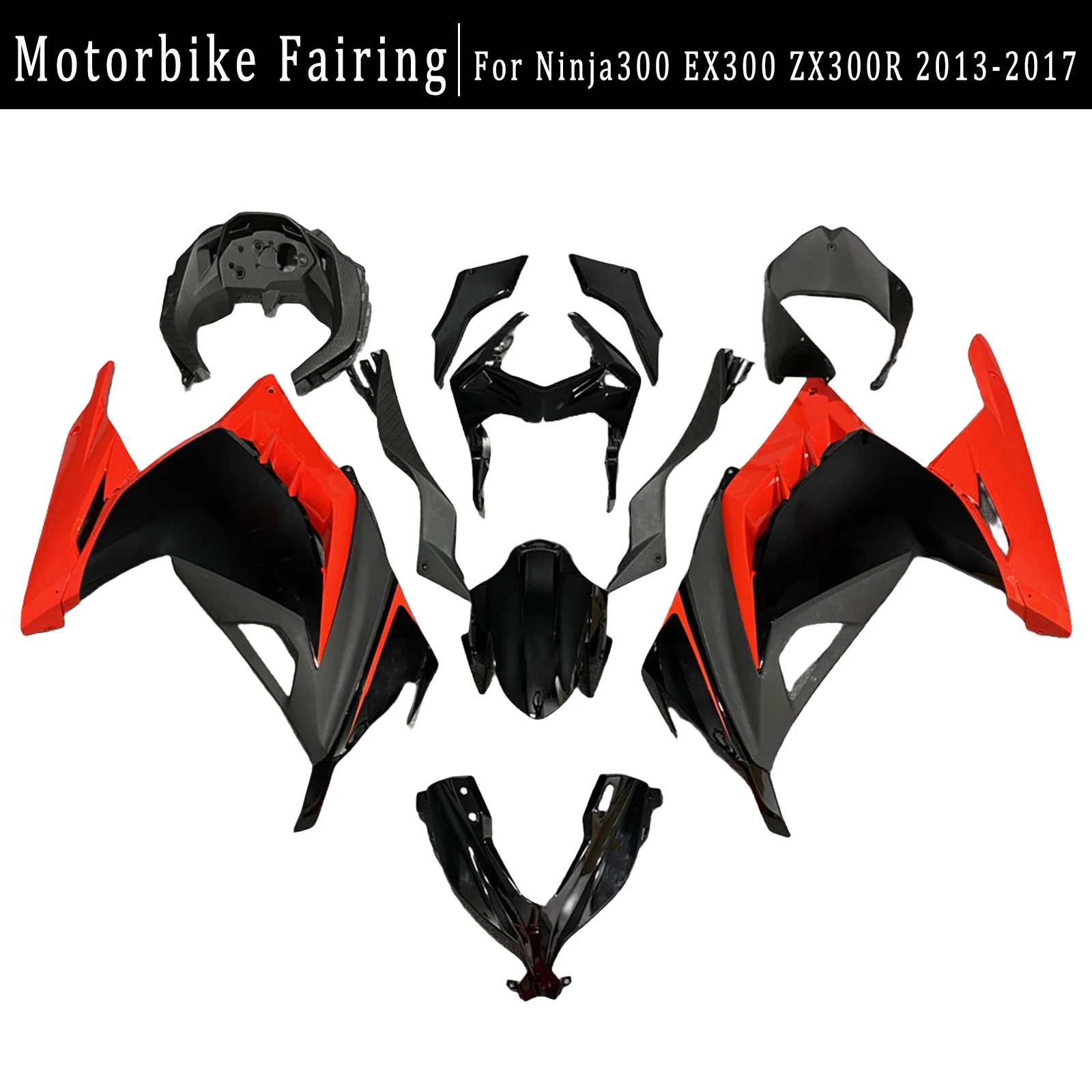 

Motorcycle Fairing Kit Suitable For Kawasaki Ninja300 EX300 ZX300R 2013-2017 Injection Molded Body Shell